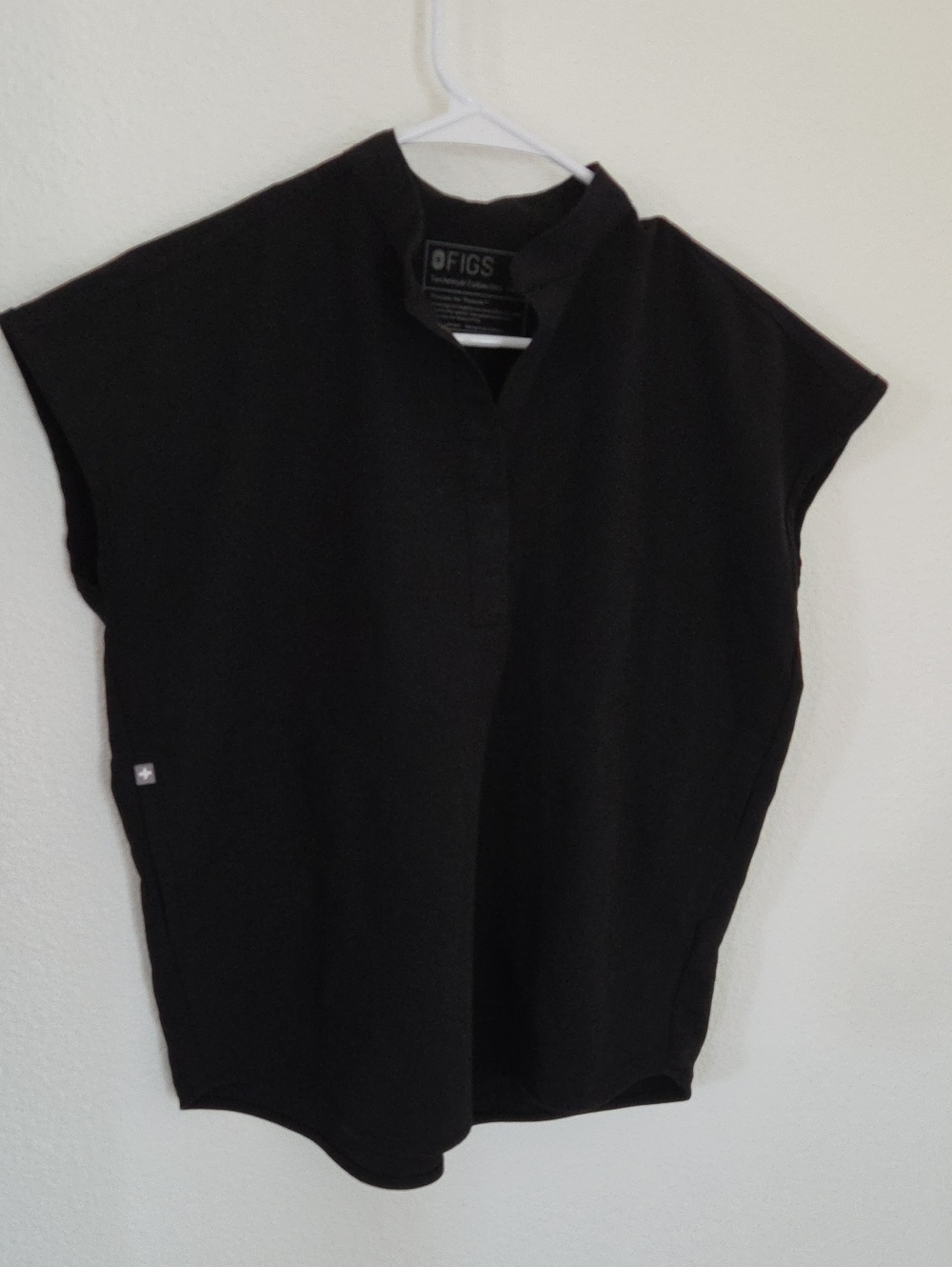 FIGS Rafaela Black Sleeveless Top Size XXS